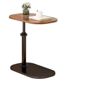 Bed Table Tray for Eating and Laptop Standing Rolling Desk Rotated and Raised Hospital Bedside Table