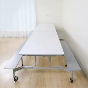 Bench Table 6/8/12 Seats Folding School Canteen Table Lunchroom Furniture for Canteen