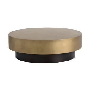 Bernaby Antique Brass Coffee Table for Living Room Home Decor