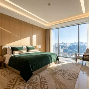 Bespoke Modern Nomadic Hotel Furniture Luxury Hotel Bedroom Furniture Set for Almaty Kazakhstan 5 Star Projects