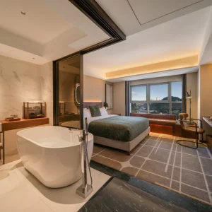 Bespoke Popular City Hotel Apartment Furniture Bedroom Set Luxury Modern One Bedroom Apartment Full Set