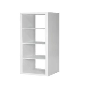 Better Home 1X4 Cube Storage Unit Wood Panel Wall Shelves Bookcase For Living Room Home Decor Display Rack And Organization