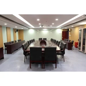 Big Rectangle Office Conference Tables by Durable Solid Wood Luxury Commercial Meeting Table