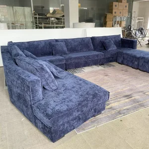 Big Size Living Room U Shape Fabric Modular Sofa European Style