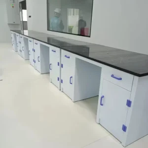 Biology Lab Furniture PP Lab Bench Laboratory Use PP Wall Bench Anti Corrosion PP Lab Bench