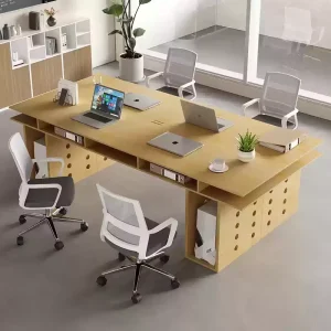 Birch Marine Board Office Desk Creative Workstation Workbench Computer Desk Negotiation Table Commercial Studio Long Table