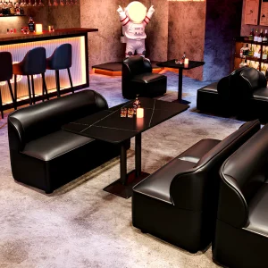 Bistro Industrial Metal Bar Sofas Lounge Caf Seating Booth Tables Chairs Commercial Hot Pot Bar Furniture