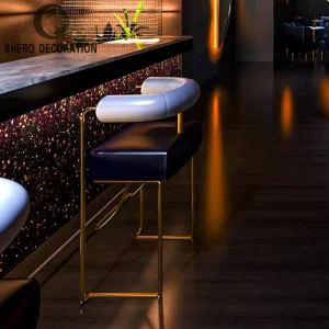 Bistro KTV Restaurants Leather Round Nightclub Booth Seating Coffee Table Chairs Bar Furniture Set for Club Use Made of Wood
