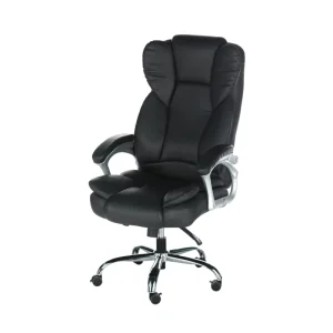 Black Faux Leather Office Chair in the Furniture Market