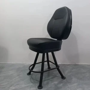Black Leather Casino Metal Hotel Bar Chair Stool Furniture