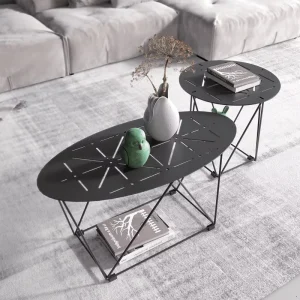 Black Living Room Furniture Mid Century Modern Italian Coffee Table