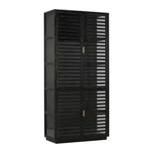 Black Office Bookshelf Modern Library Oak Bookcase Solid Wood Big Corner Bookshelf for Home