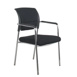 Black PP Back High Quality Meeting Room Chair Task Visitor Mesh Office Chair