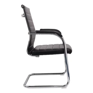 Black Simple High Back Classic Leather Office Chair Arm Chair