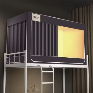 Blackout Bed Curtains With Zipper Mosquito Net Dormitory Bed Tent Canopy Bed Curtains
