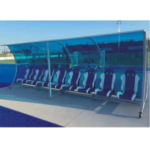 Bleachers with Shelter Car Racing Seats Football Dugouts Substitute Bench