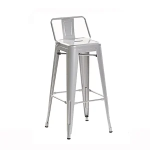 Blue Modern Metal High Bar Stool for Commercial Use in Home Bar Kitchen Cafe Hotel EN12520