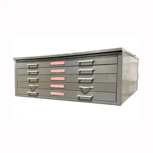 Blueprint File Cabinet with Content Bulk Storage Shelf Easy to Install Stackable Metal Blueprint Cabinet