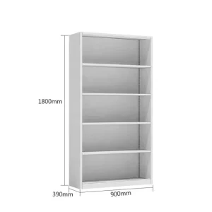 Bookcase with 2345 Tier Bookshelf Book Shelf Library White for Libraries Home Studies Offices and Classrooms