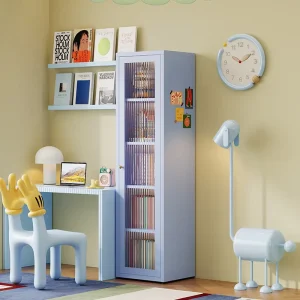 Books and Toys Steel Corner Bookshelf Children’s Playroom Multi-layer Metal Unit