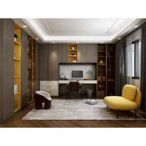Bookshelf Cabinet Modular Multi Layer Home Furniture Solid Wood Bookcases Study Desk With Bookshelf