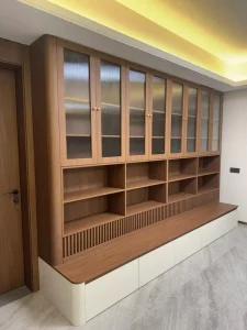 Bookshelf Storage Rack Grid Cabinet Floor Standing Home Bookcase Display Rack Wall Mounted Living Room Bedroom Storage Cabinet