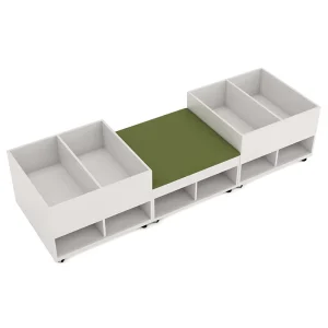 Bookshelf with Modular Sofa Modern Nordic style Wooden Creative Library Sofa Furniture