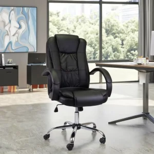 Boss Chair Business Office Middle Class Chair Comfortable Sitting Steel Foot Reclining Lifting Adjustable Home Office Chair