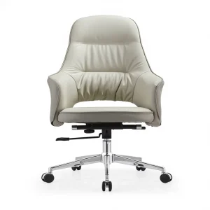 Boss High Quality Leather Modern Executive Computer Office Chair Reclining Height Adjustable Swivel Seat Metal Frame Office