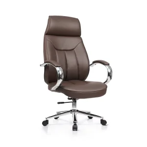 Boss Leather Modern Simplicity Office Chair Reclining Massage Computer Chair Home Lifting Solid Wood Armrest Study Turning Chair