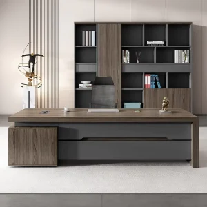 Boss Table President Chairman’s Desk Senior Sense Executive Desk Manager Office Wooden Modern Modular Chair Combination