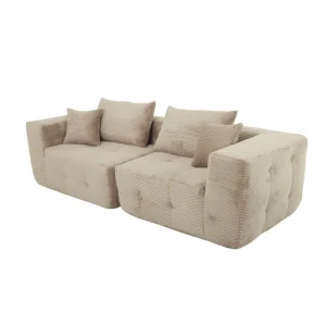 Boxed Compressed Extendable Sofa Vacuum Carton Pack Anti wear Upholstery Quick Rebound Foam Easy Install Villa Apartment Leisure