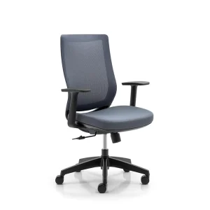 Breathable Full Mesh Computer Office Chair with Adjustable Seat Depth and Sliding Lumbar Support for Desk Workstation