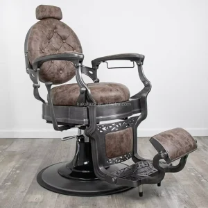 Brown Black Vintage Barber Chairs Hair Salon Master Barber Chair
