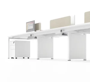 Budget Friendly Office Workstation with Desk Screen Ideal for Shared Workspaces