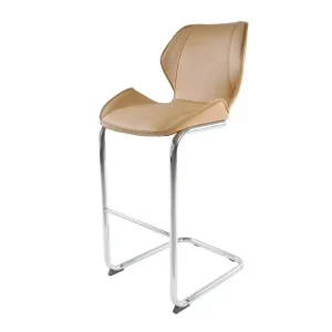 Bulk Modern Luxury PU Leather Bar Stools with Metal Tube Legs for Home Bar Hotel Dining Living Room Commercial Use