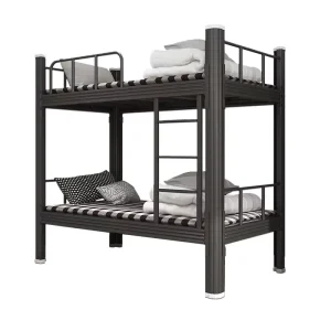 Bunk Bed Iron Steel Frame Thickened Steel Minimalist Modern Design Dormitory Apartment Beds School Use 1200x1800mm