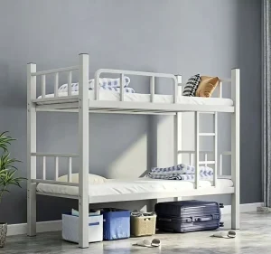 Bunk Beds Construction Site Student Dormitory Double Decker Iron Beds Steel Frame Loft Beds Staff Dorms Upper Lower Bunks Metal