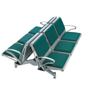 Bus Station Waiting Area Chair Hospital Airport 6 Seater Waiting Chair with Leather Packing Modern Public Chair YA113