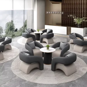Business Reception Office Sofa and Table Chair Set for Hotel Office Negotiation and Waiting Area Furniture