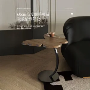 Butterfly Shape Coffee Table Solid Wood Frame & Density Board Top Classical Chinese Style Modern Design for Living Room Bedroom