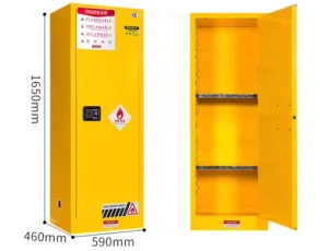 CE Approved ISO Standard 22 12 90 Gallon Single Door Flammable Liquids Cabinet Lab Storage Cabinet