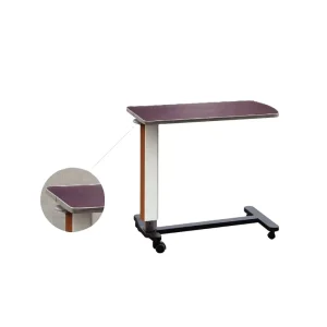 CE Approved Movable Adjustable Height Over Bed Hospital Dining Table