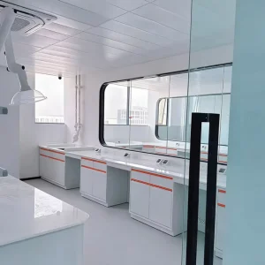 CE Certified All Steel Lab Work Benches with Epoxy Resin Tops for University and Chemical Laboratories