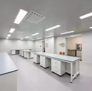 CE Certified Full Steel Electronic Lab Table Central Island Workstation for Medical Testing Lab Use