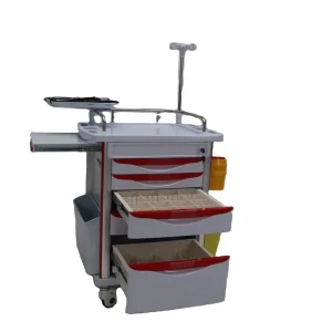 CE Certified Hospital Furniture Emergency Trolley Multi-functional Trolley Customization Accepted