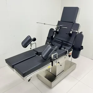 CE Professional Adjustable Electric Operating Table Durable Steel Plastic Hydraulic System Class I Hospitals Clinics