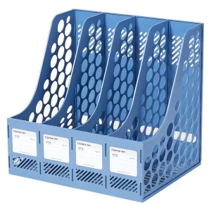 COMIX Desktop File Rack A4 File Organizer Magazine Storage File Rack for Office