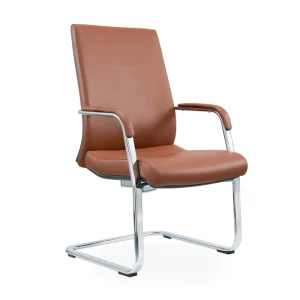 CPY 012 Cantilever Visit Chair Office Conference Chair Genuine Cow PU Leather Static No Wheel Office Furniture