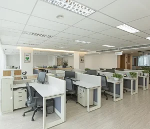 Call Center Cubicle Simple Office Workstation L Shape 6 Seater Office Desk Workstation Cubicles Desk